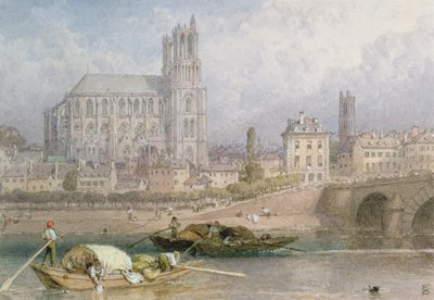 Kathedrale von Nantes vom Fluss aus von Myles Birket Foster